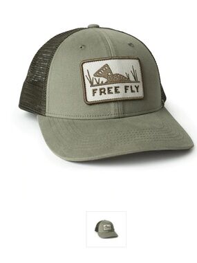 Free Fly High Hopes Snapback Hat NWT Green Bre Drake Series Trucker Coastal OS